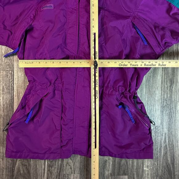 Columbia Sportswear “Double Whammy” Colorblock Nylon Rain Jacket Ladies L - Picture 7 of 7